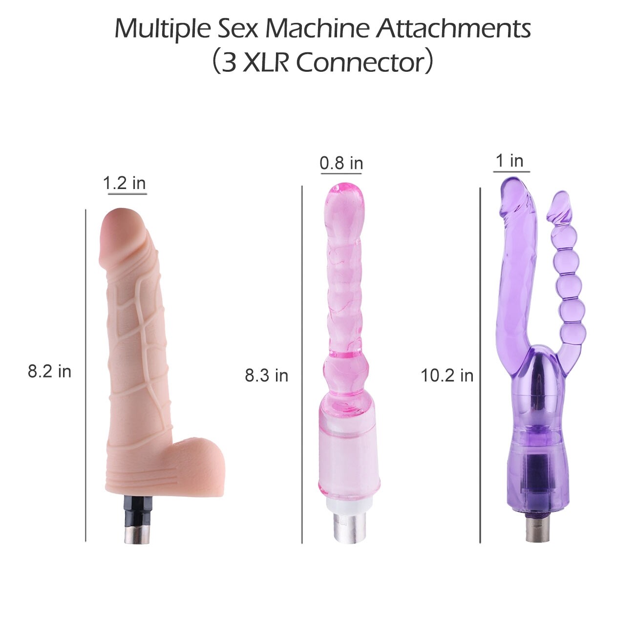 3XLR Accessories 3 Pieces Different Adult Sex Toys