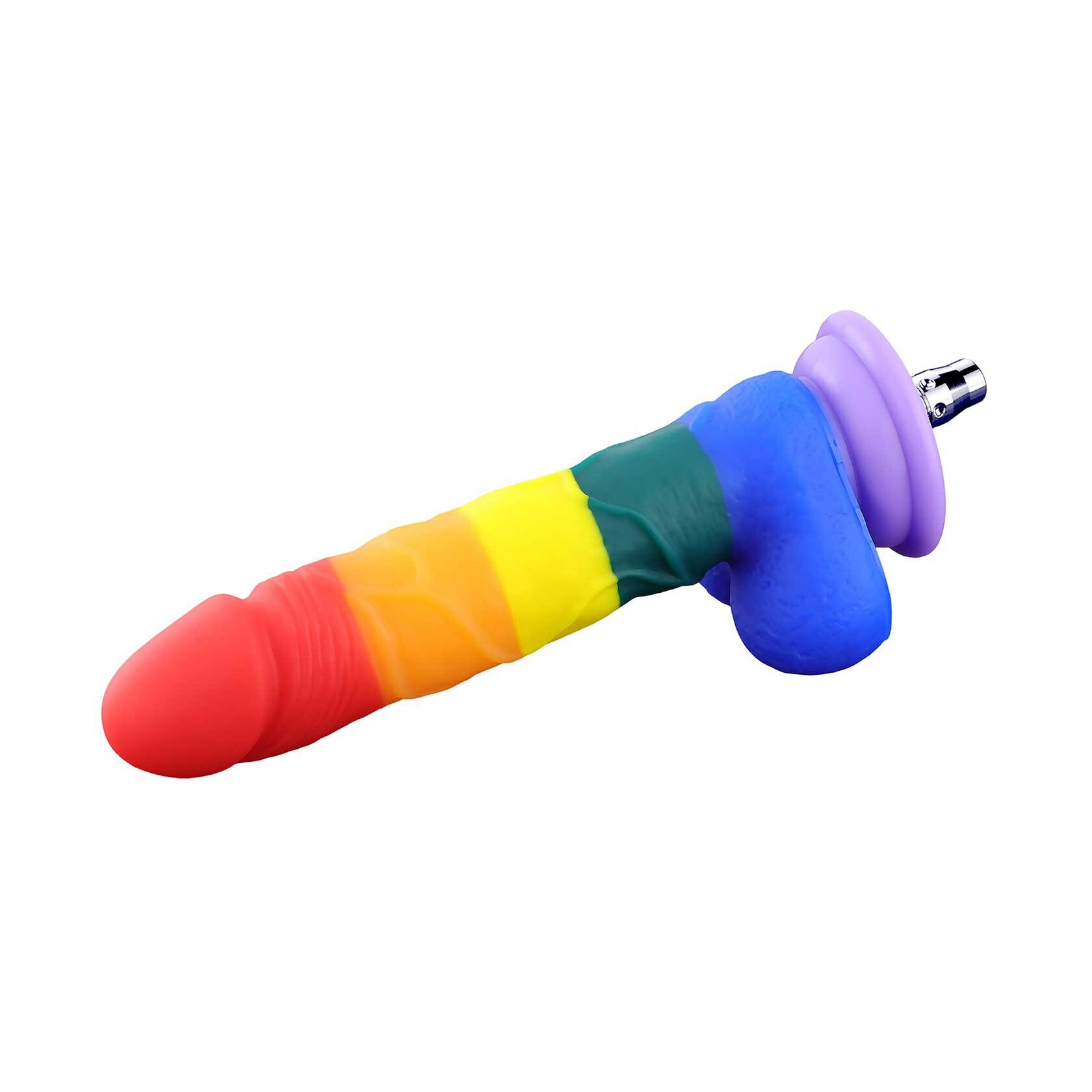 7.5“ Rainbow Dildo Realistic Silicone P-spot Anal Sex Toy for Jessky Sex Machines