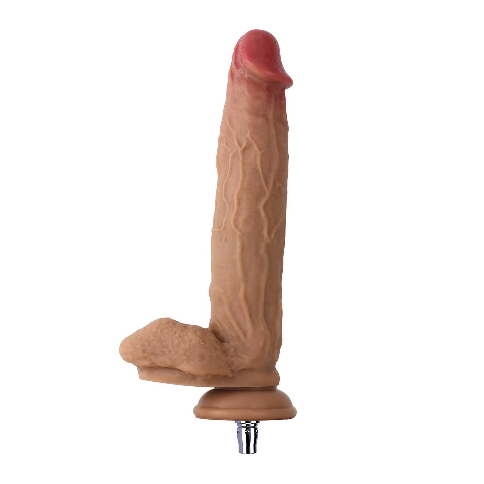 9.7 inch Bulging Veins Realistic Textured Silicone Dildo for Sex Machines