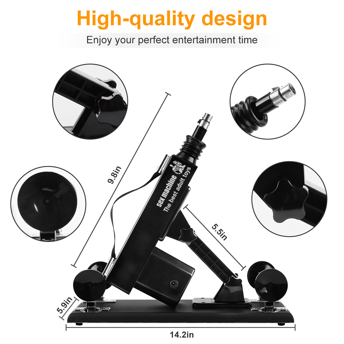 Automatic Sex Machine Guns with 7 Attachments for Women