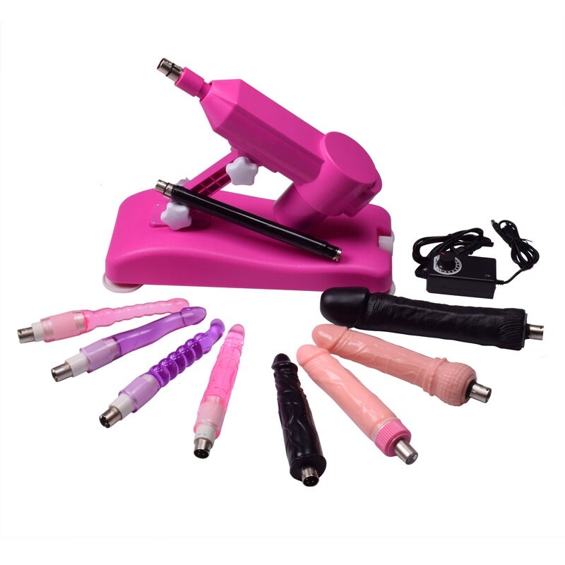 Automatic Sex Machine with 8 PCS Dildos Noiseless Love Machine Robot