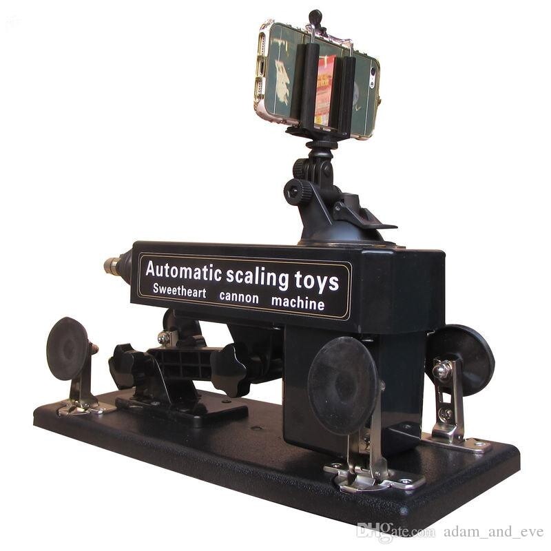 Automatic Sex Machine with Bluetooth Photograph and Video Swept WIth Two Big Dildo