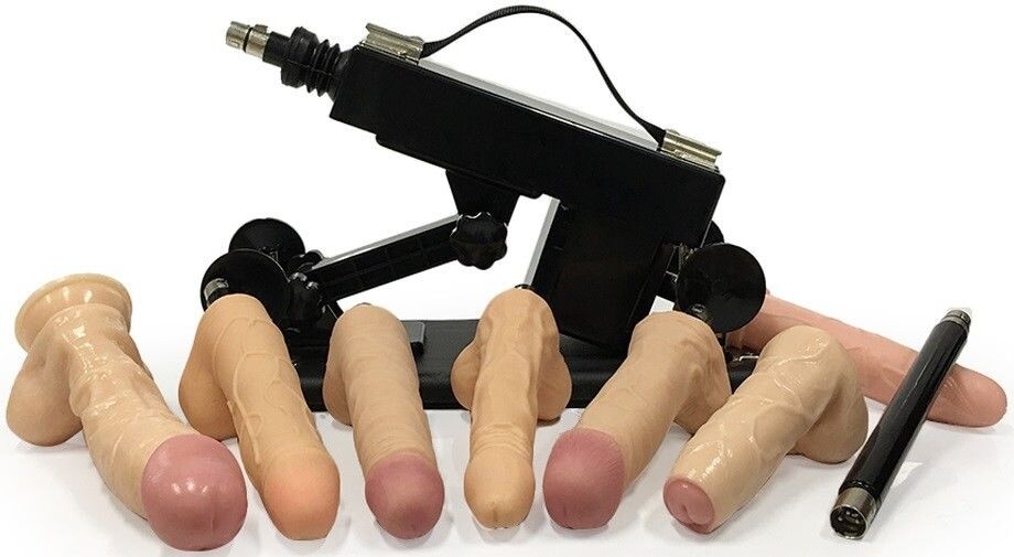 Automatic Sex Machine Gun with 7PCS Dildos+Extension Tube