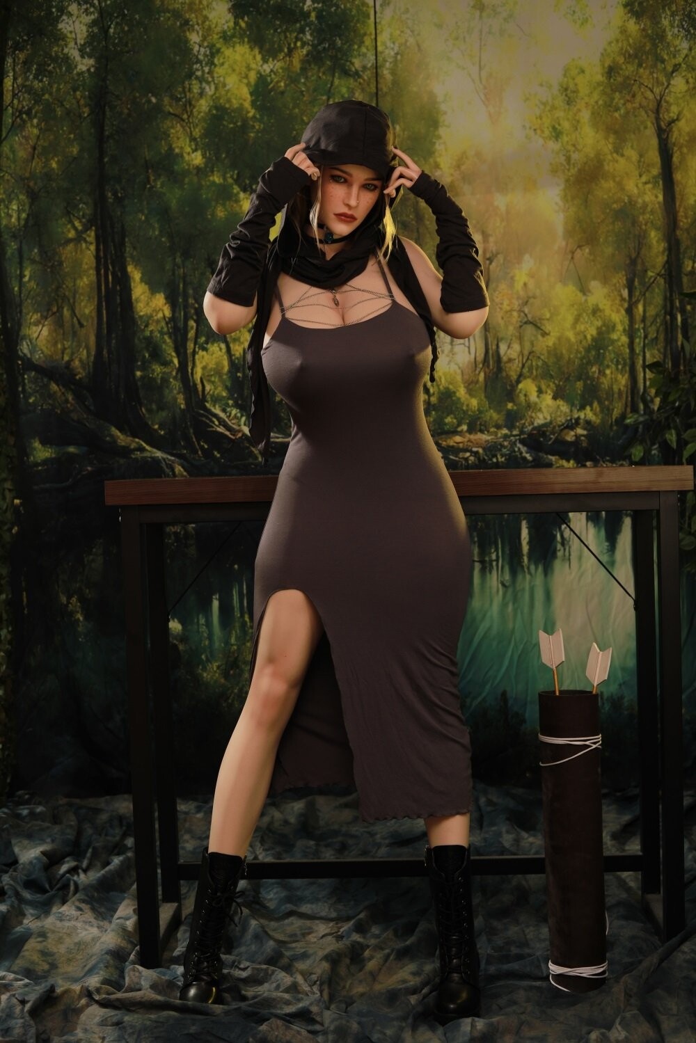 Full Silicone Doll with Huge Boobs Realistic Detail 175cm/5ft9