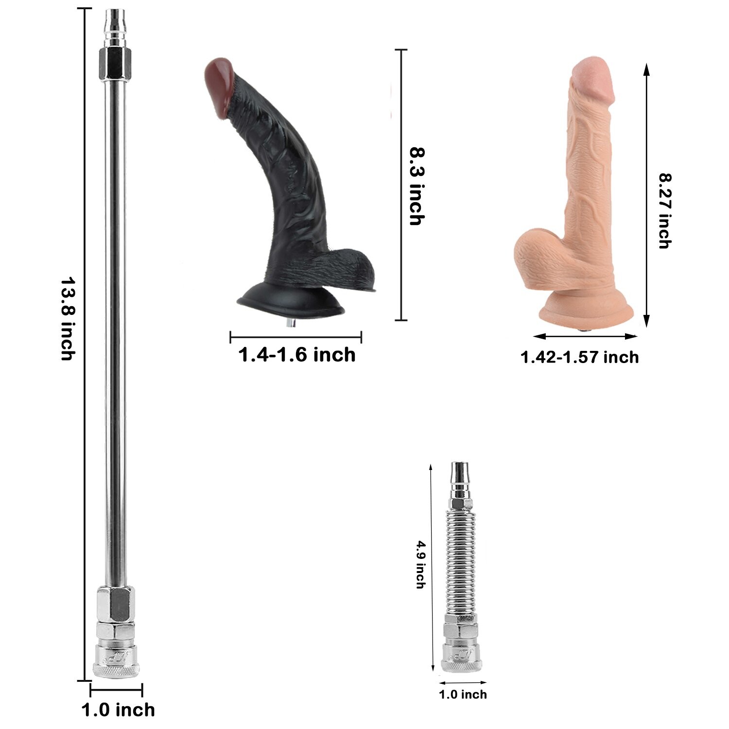 Remote Premium Sex Machine Women with APP Controlled 4 Attachments