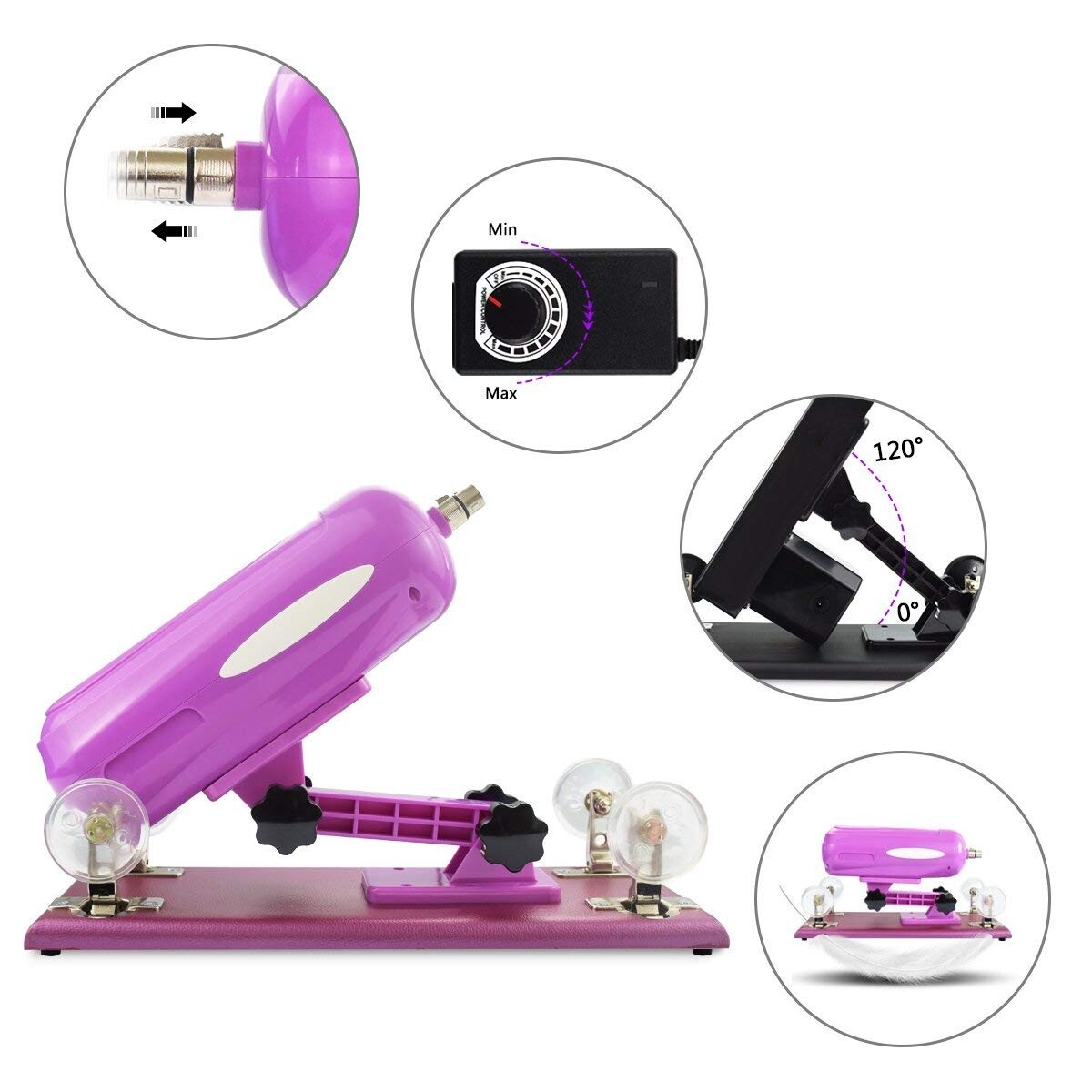 Sex Machine with Dildo Attachments and Vagina Cup Sex Furniture for Men and Women