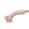 8.1" Dual Density Veiny Dildo Realistic Feel Penis Dong with Balls Strong Suction Cup Female Sex Toy