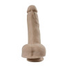 Ares Spesical Curved 7.2" Realistic Cock Dual Density Veiny Dildo Dong With Balls Strong Suction Cup