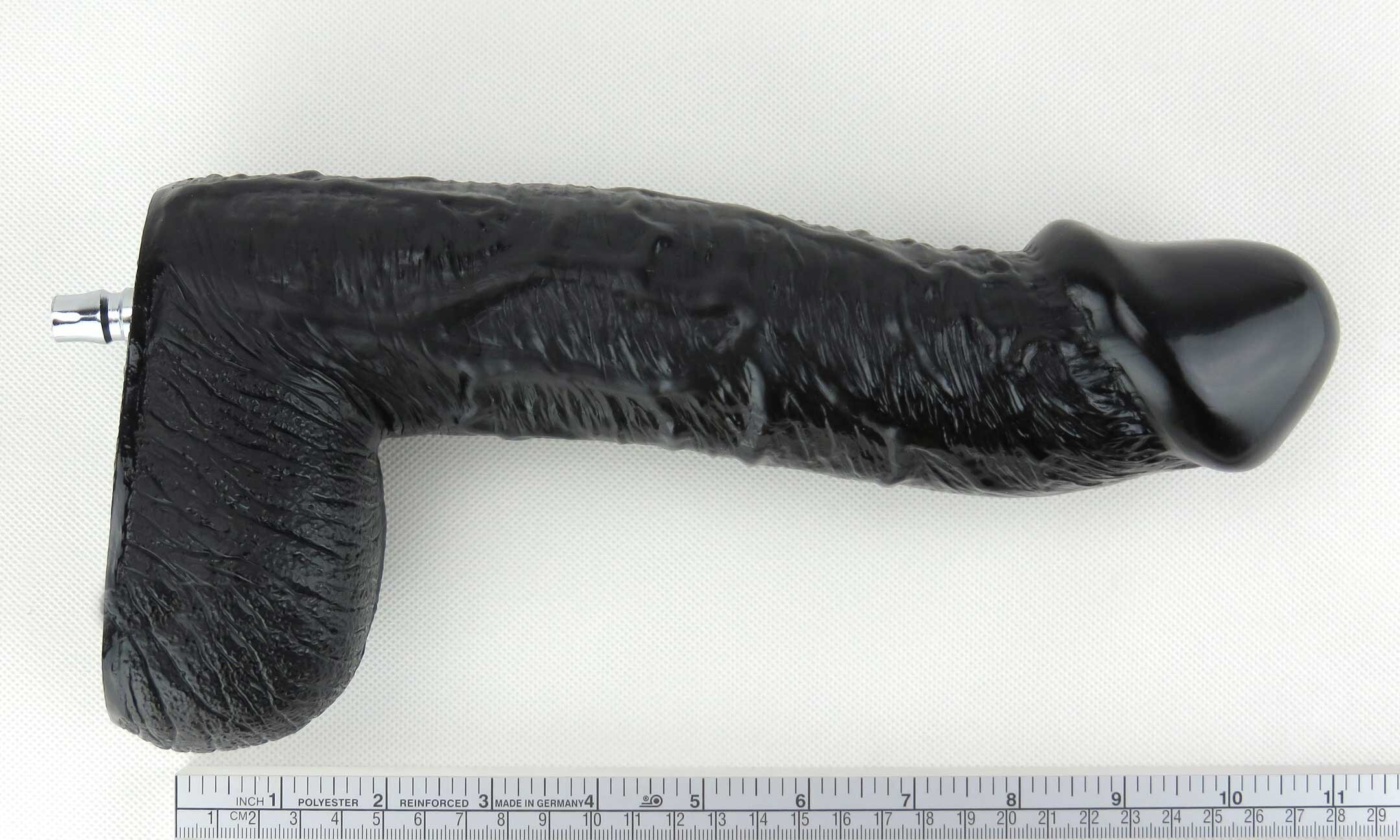 11'' Mega 1st Large Dildo pour accessoire de machine à sexe premium Noir