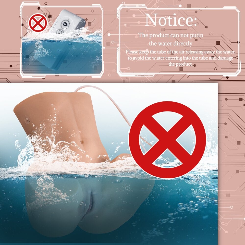 16.97LB Fesses féminines vibrantes et aspirantes automatiques avec vagin et anus