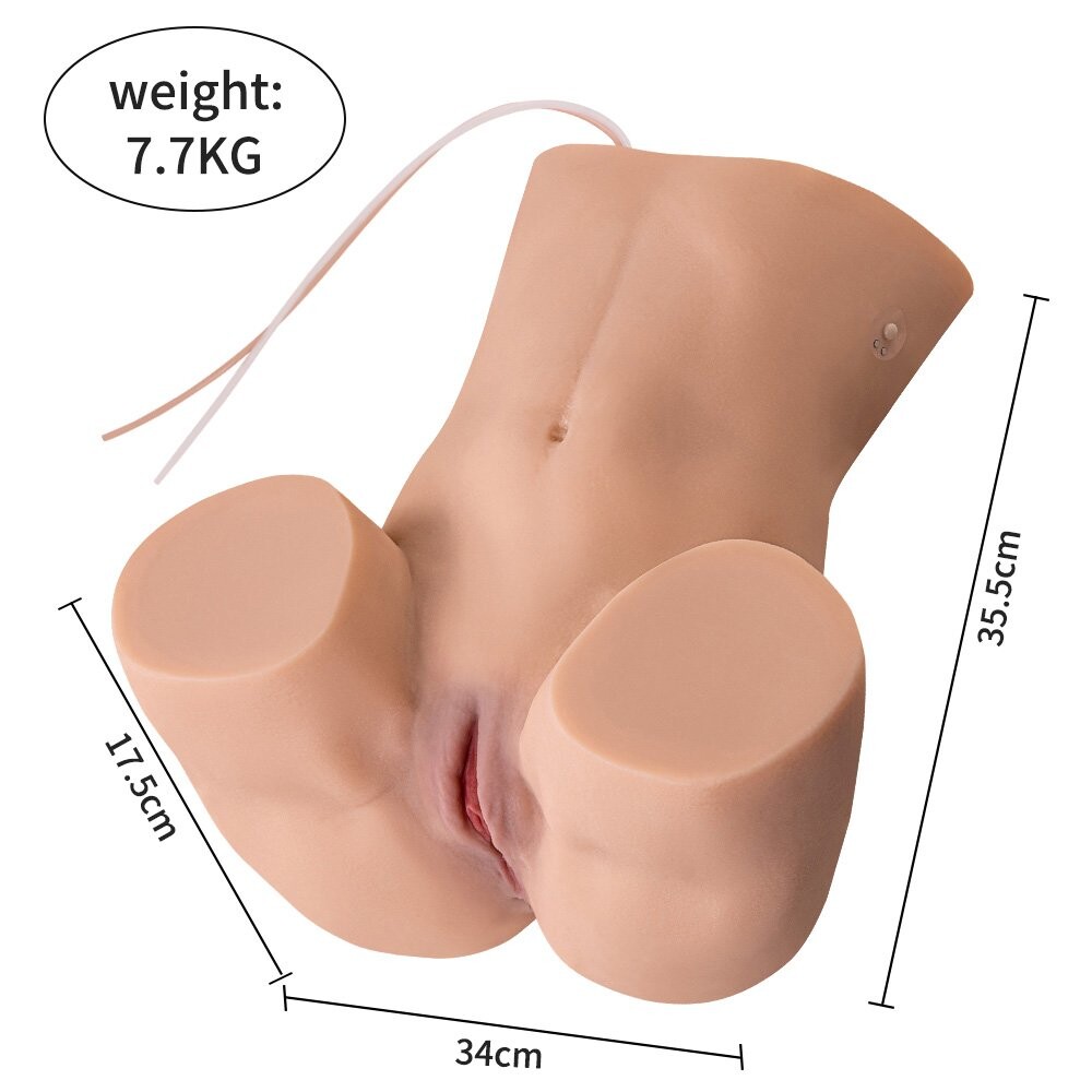 16.97LB Fesses féminines vibrantes et aspirantes automatiques avec vagin et anus