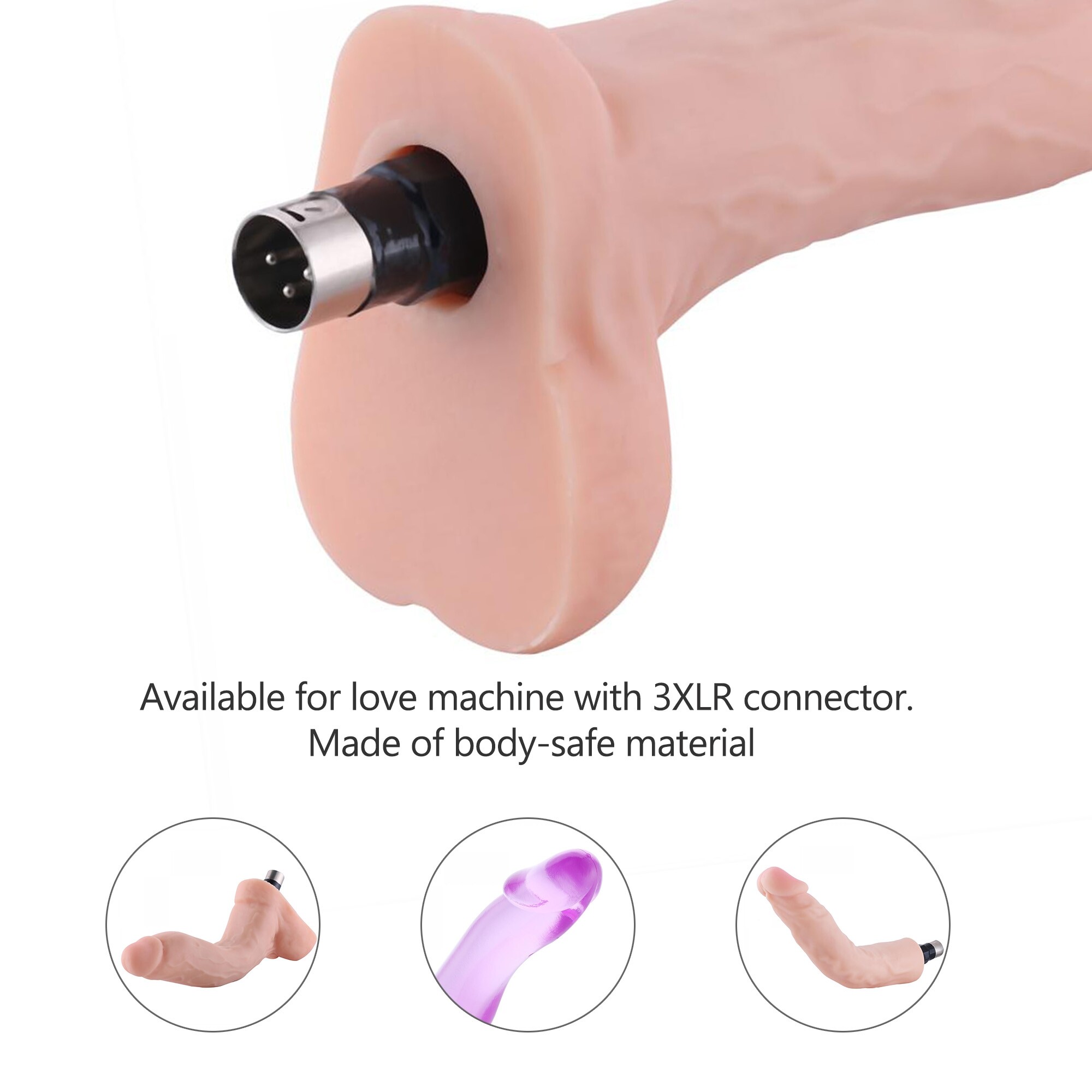 3XLR Dildo réaliste pour femmes et hommes