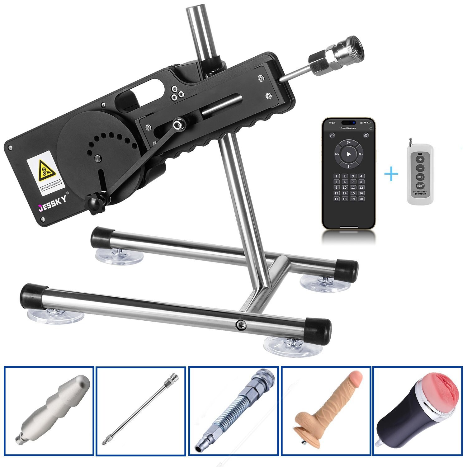 Contrôle de l'application Machine à sexe automatique pour couple avec masturbation masculine 5 accessoires