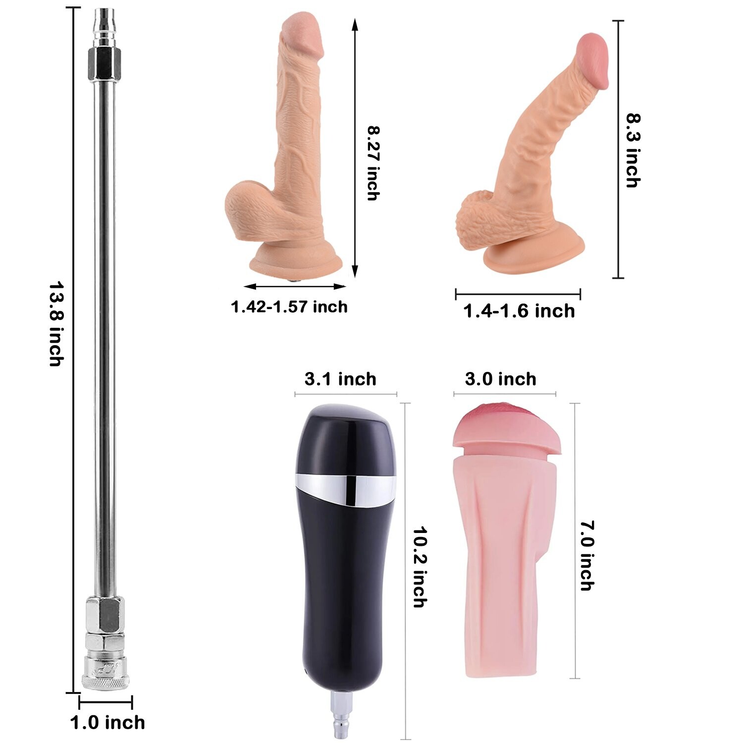 Machine à sexe automatique contrôlée par application pour hommes et femmes avec masturbation masculine et 4 accessoires