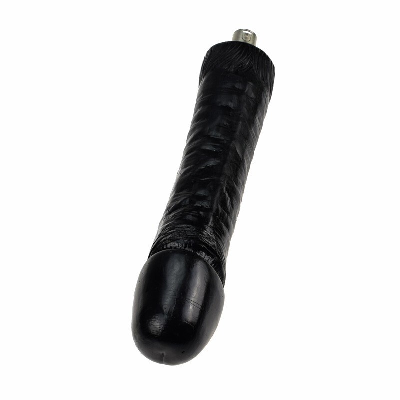 Pièce jointe de machine à sexe automatique Gros gode noir Gode en silicone Longueur 26cm Largeur 5.5cm