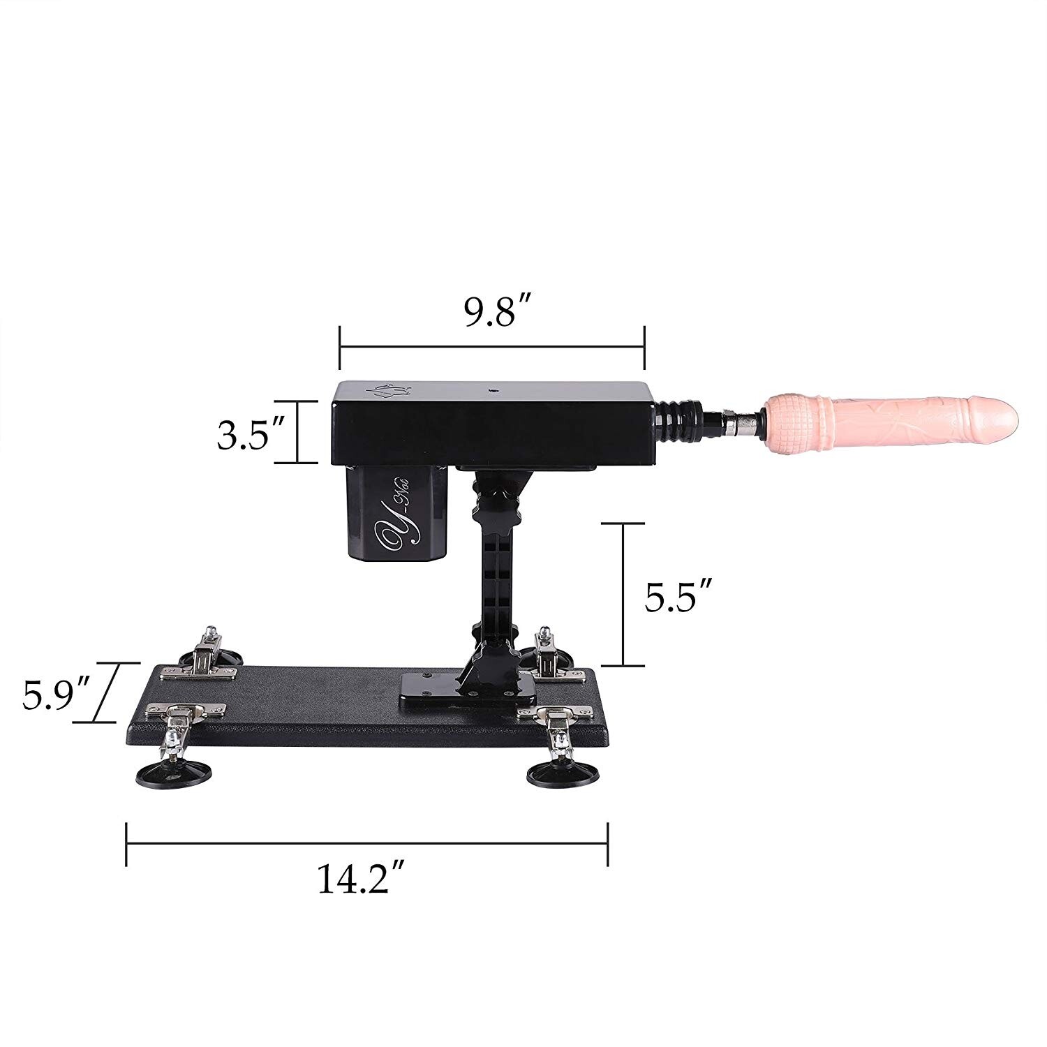 Pistolet escamotable automatique de machine de sexe avec le masturbateur de godemiché en silicone 2PCS