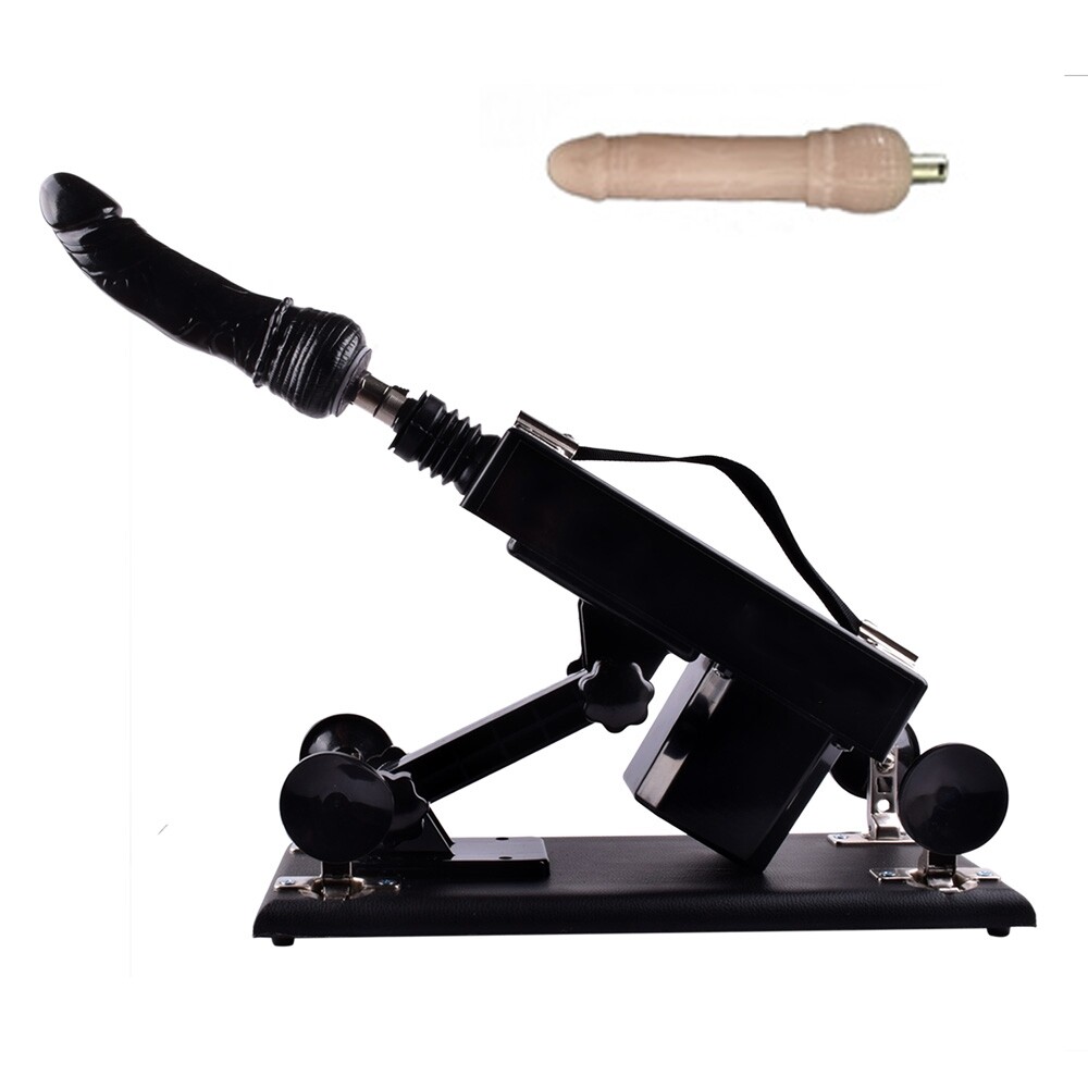 Machine à sexe automatique avec pistolet rétractable et 2PCS Masturbateur en silicone Dildo