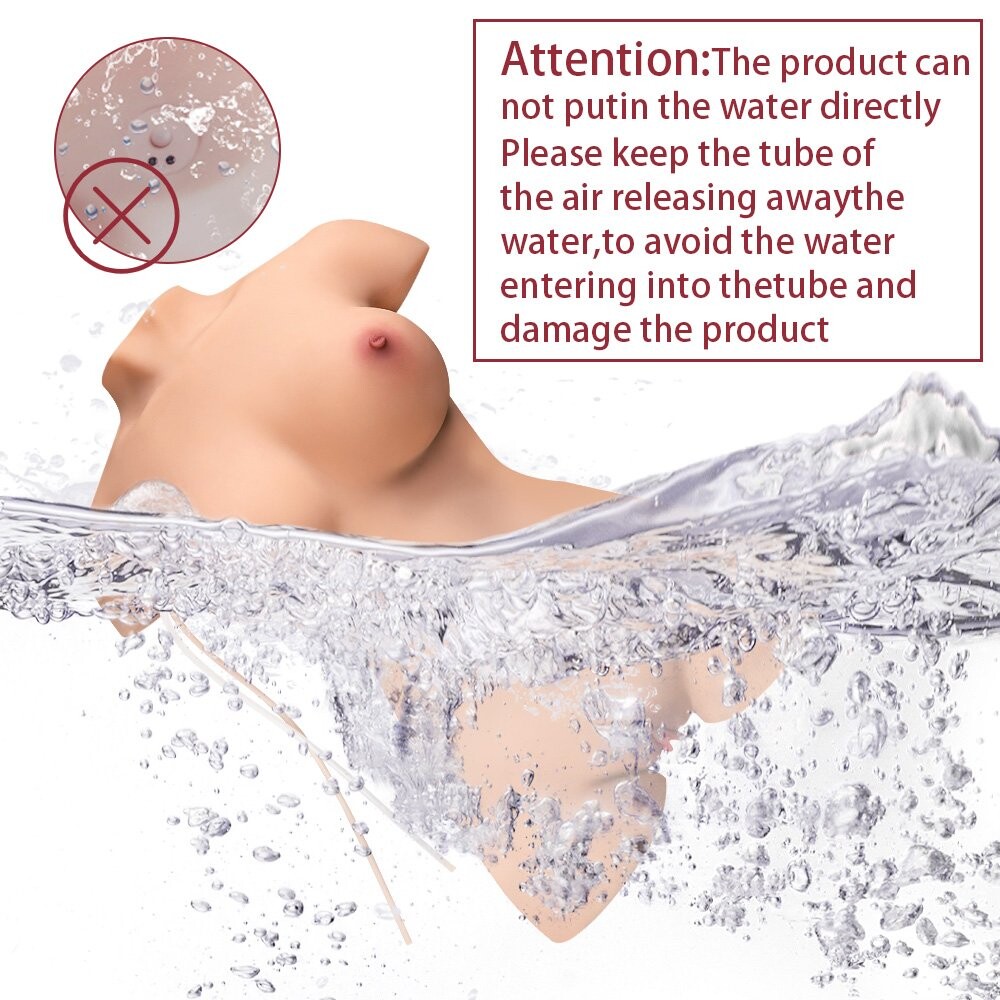 Automatique Sucer Vibrant Sex Doll Torso avec Vagin Anal Gros Seins 16.97LB/7.7KG