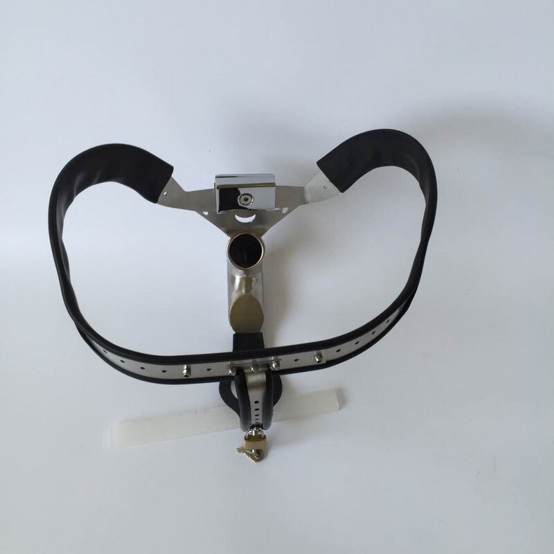 Ceintures de chasteté pour hommes en acier inoxydable, jouets sexuels, noir