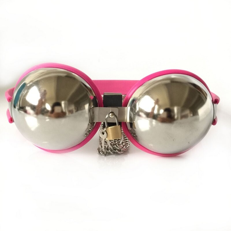 Dispositifs de chasteté pour femmes en acier inoxydable Sexy Soutien-gorge de chasteté Restraint Bondage Sex Slave Réglable Vêtements de chasteté pour femmes Jouets sexuels