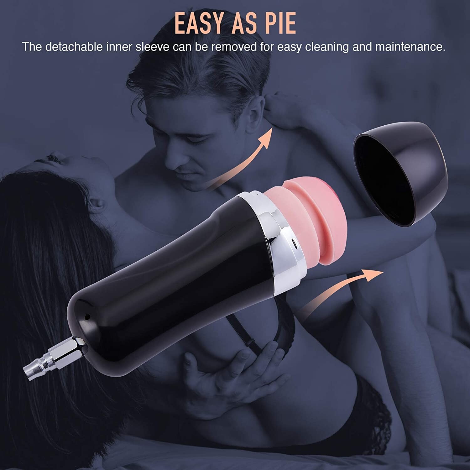 Mens Masturbator Quick Connect to Sex Machine Suction Cup and Angle Adjustable