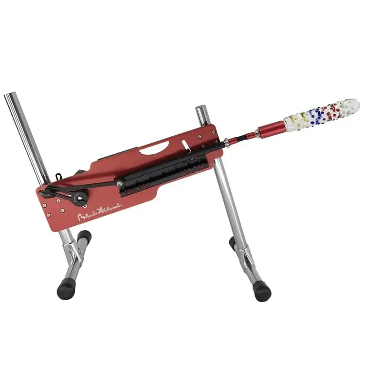 Nouvelle arrivée - Offre spéciale de réduction : Machine à sexe intelligente 6 vitesses avec télécommande sans fil, couleur rouge/noir