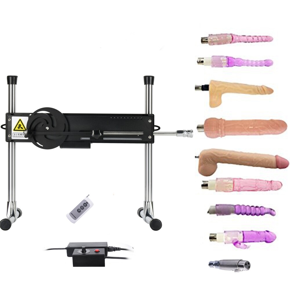 Machine à sexe premium avec 8 godes télécommandés, dildo G-spot plus puissant