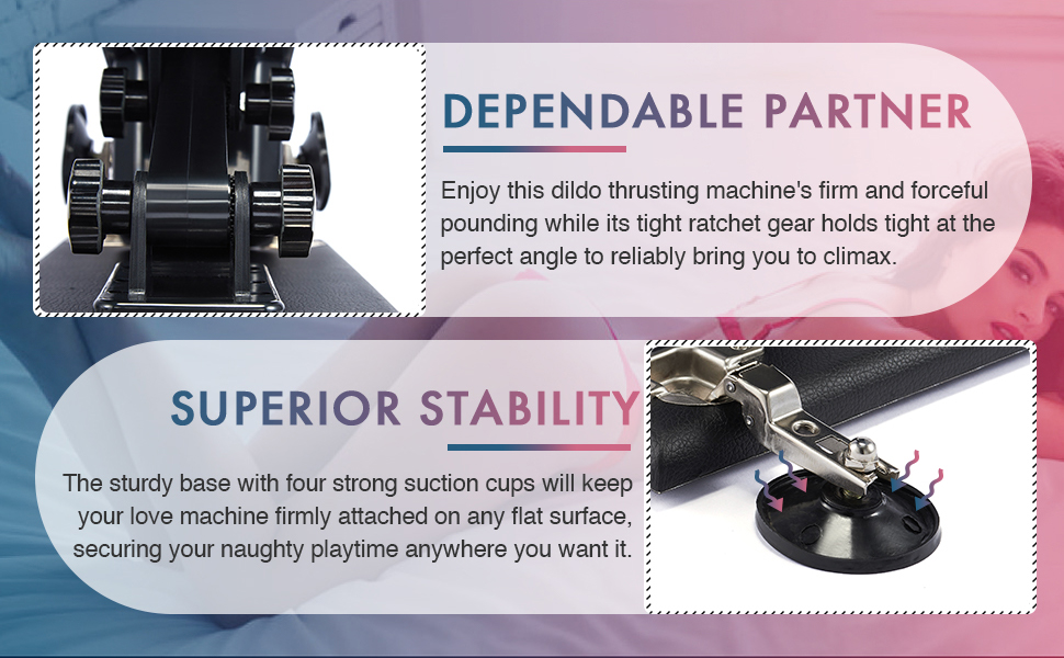 Sex Machine avec 2PCS Gros Dildo Attachments Female Masturbator