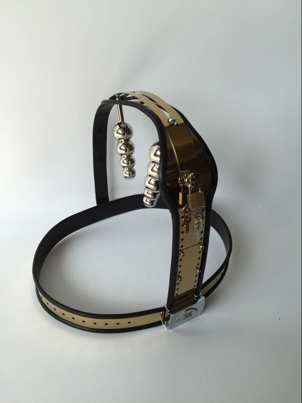 Dispositif de chasteté féminin en acier inoxydable modèle réglable - Ceinture de chasteté dispositifs de retenue SM Bondage avec plug anal et vaginal, pantalon de chasteté