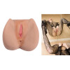 Masturbateur masculin réaliste en silicone 3D, fesses, anus et vagin lifelike
