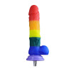 7.5 Dildo arc-en-ciel en silicone réaliste P-spot Jouet sexuel anal pour machines à sexe Jessky