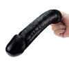 Pièce jointe de machine à sexe automatique Gros gode noir Gode en silicone Longueur 26cm Largeur 5.5cm