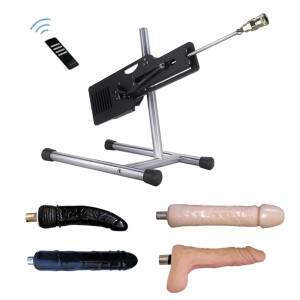 Updated Edition：6 Speed Smart Remote Control Sex Machine With 4 Pcs Big Dildos for Women