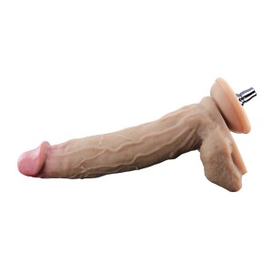 9.7 inch Bulging Veins Realistic Textured Silicone Dildo for Sex Machines
