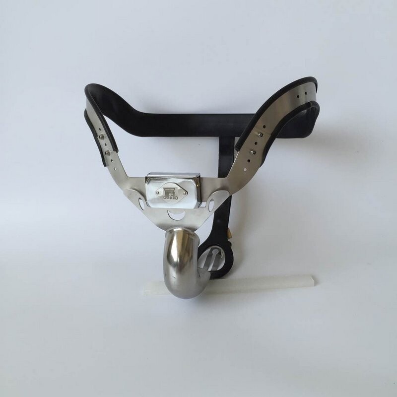 Chastity Devices for Men Stainless Steel Chastity Belt Sex Toys Black
