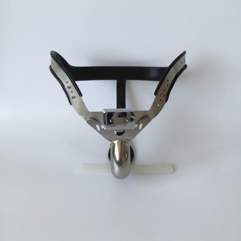 Chastity Devices for Men Stainless Steel Chastity Belt Sex Toys Black