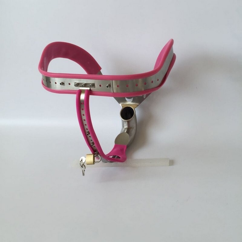 Chastity Devices for Men Stainless Steel Chastity Belt Sex Toys Pink