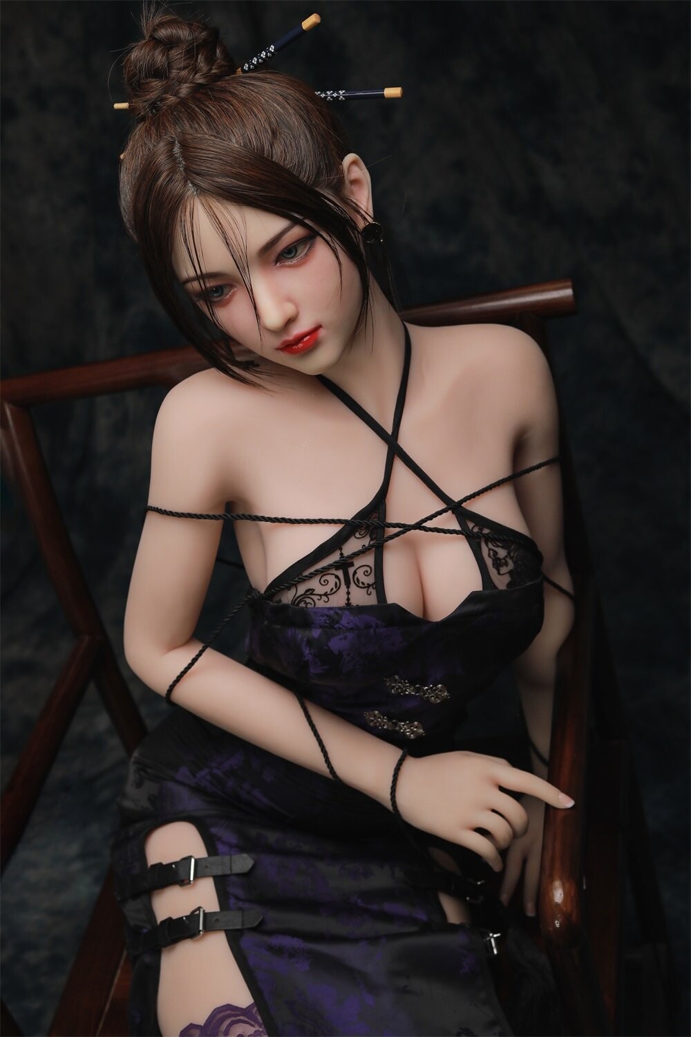 Realistic silicone Head sex doll with oral anal and vaginal holes 170cm/5ft7