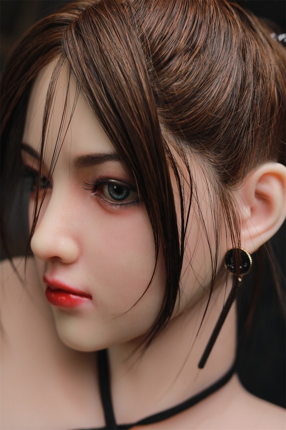 Realistic silicone Head sex doll with oral anal and vaginal holes 170cm/5ft7