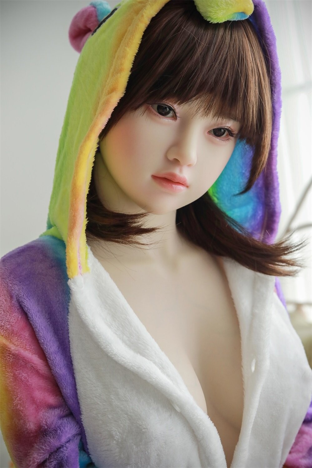 Realistic silicone sex doll with full body and metal skeleton for lifelike play 4.85ft/148cm 