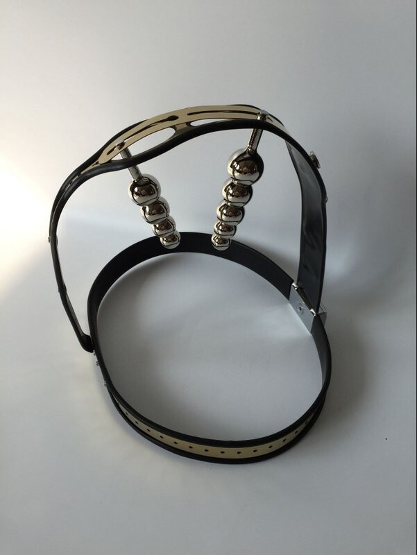 Stainless Steel Female Chastity Device Adjustable Model-T Chastity Belt Restraint Devices SM Bondage with Anal Vagina Plug Chastity Pants