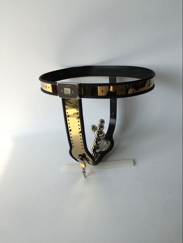 Stainless Steel Female Chastity Device Adjustable Model-T Chastity Belt Restraint Devices SM Bondage with Anal Vagina Plug Chastity Pants