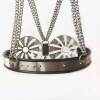 Breathable Stainless Steel Female Chastity Bra Device Half-Pierced Adjustable