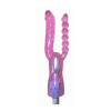 Double Head Dildo Attachment Toys for Sex Machine Device (Pink)