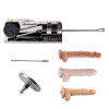 Extremely Quiet Automatic Sex Machine with 5PCS Dildo Attachments Turbo Gear Power 120W 
