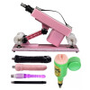 Female Masturbation Sex Machine Gun with Many Dildo Accessories Pink