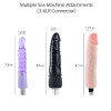 Sex Machine 3pcs Dildo Attachments 3XLR Accessories