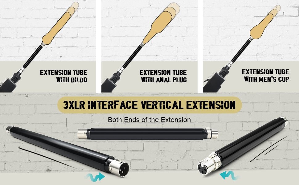 2pcs Flexible tube + Straight Extension tube