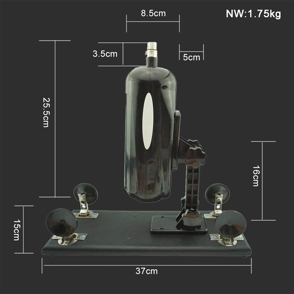 Couples Masturbation Sex Machine with Vagina Cup and 8PCS Dildo Attachments