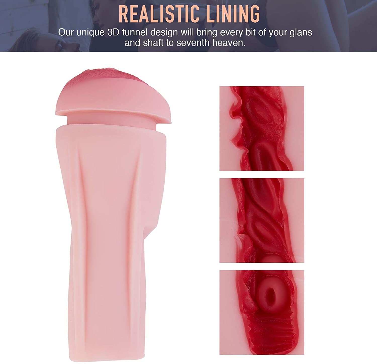 Mens Masturbator Quick Connect to Sex Machine Suction Cup and Angle Adjustable